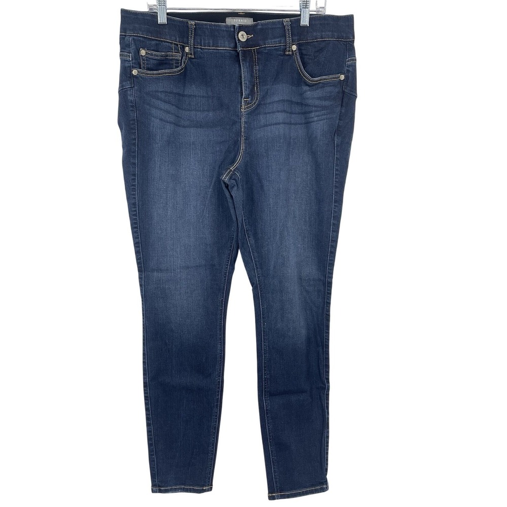 Torrid Bombshell Skinny High Rise Blue Jeans Size 18R Premium‎ Stretch Slimming
